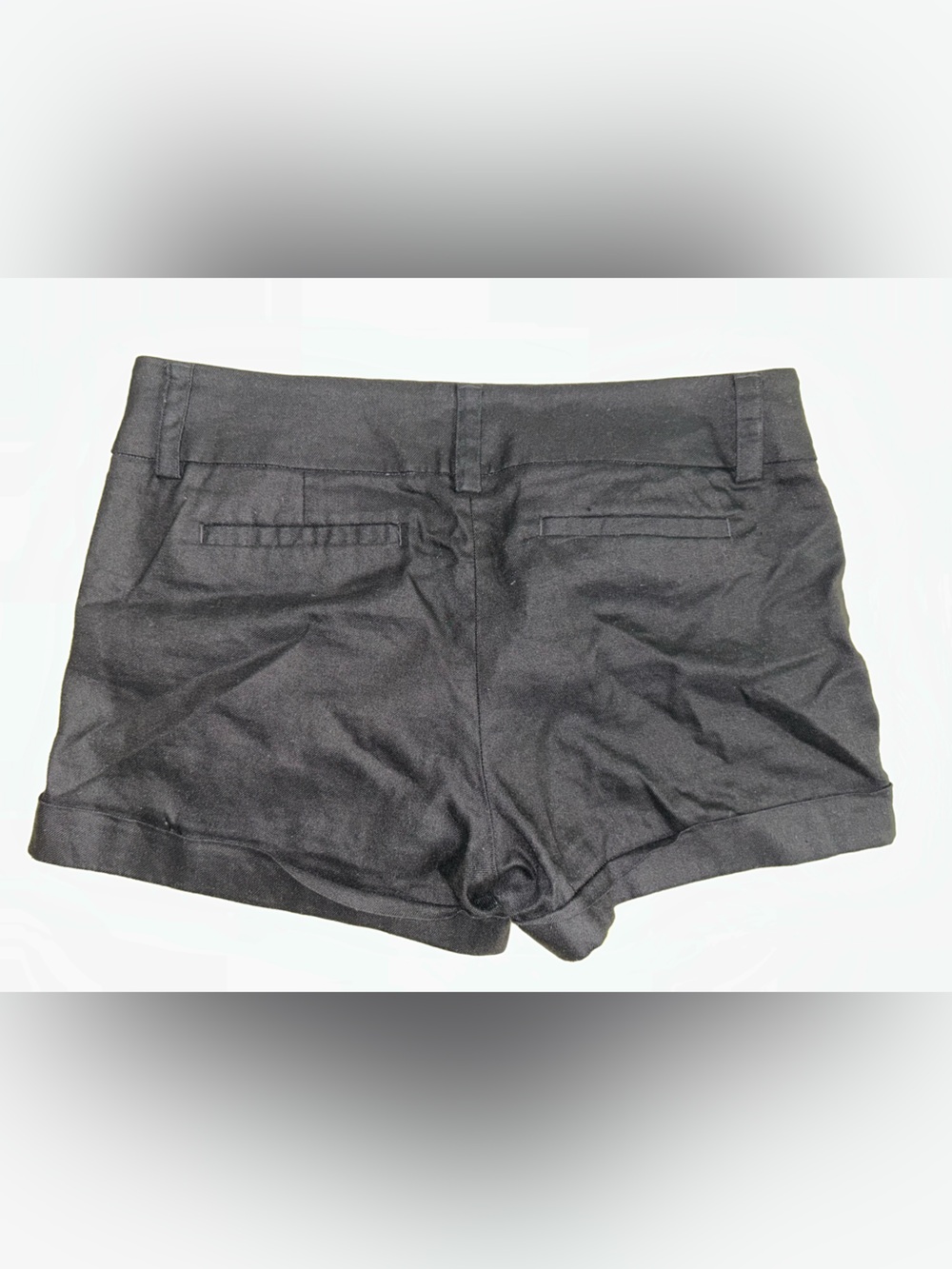 Express Black Linen Blend Shorts - 10 - Picture 3 of 7